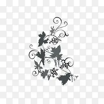 葡萄树剪影-空若网 葡萄树剪影-空若网