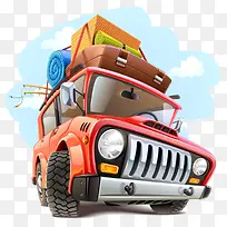 卡通手绘卡通汽车设计-空若网 卡通手绘卡通汽车设计-空若网