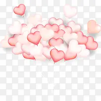 情人节密集爱心气球-空若网 情人节密集爱心气球-空若网