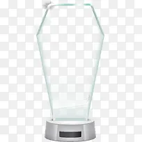 六边形玻璃奖座-空若网 六边形玻璃奖座-空若网