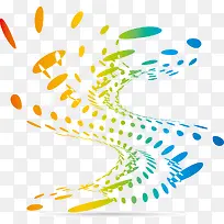 矢量几何多彩圆点插图-空若网 矢量几何多彩圆点插图-空若网