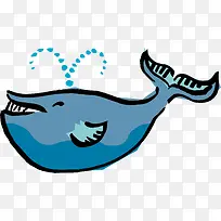 鲸鱼png矢量素材-空若网 鲸鱼png矢量素材-空若网