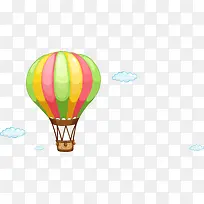 卡通彩色热气球-空若网 卡通彩色热气球-空若网