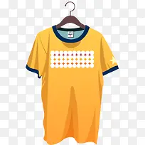 矢量黄色挂着的上衣-空若网 矢量黄色挂着的上衣-空若网