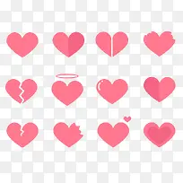 简约爱心形态汇总-空若网 简约爱心形态汇总-空若网