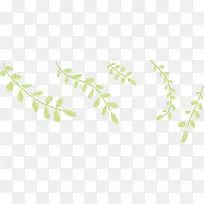 手绘绿叶底纹-空若网 手绘绿叶底纹-空若网