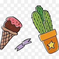 小清新手绘仙人掌-空若网 小清新手绘仙人掌-空若网