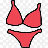手绘比基尼-空若网 手绘比基尼-空若网