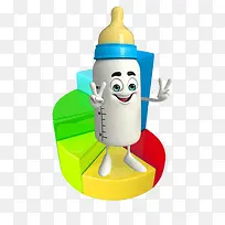 可爱卡通奶瓶免抠素材-空若网 可爱卡通奶瓶免抠素材-空若网