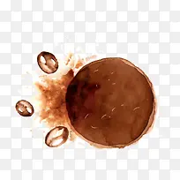 水彩咖啡豆-空若网 水彩咖啡豆-空若网