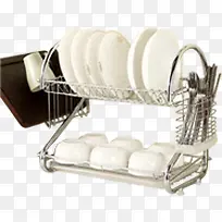 白色干净碗碟碗架-空若网 白色干净碗碟碗架-空若网