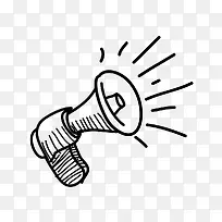 矢量手绘喇叭-空若网 矢量手绘喇叭-空若网