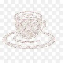 矢量灰色创意咖啡杯咖啡-空若网 矢量灰色创意咖啡杯咖啡-空若网