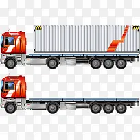 矢量大卡车货车元素-空若网 矢量大卡车货车元素-空若网