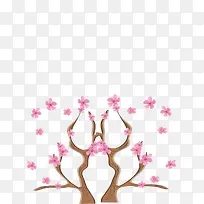 粉色樱花树枝手绘精美-空若网 粉色樱花树枝手绘精美-空若网