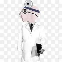 卡通手绘青年医生-空若网 卡通手绘青年医生-空若网