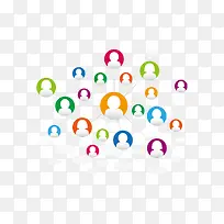 矢量人物头像装饰图案-空若网 矢量人物头像装饰图案-空若网