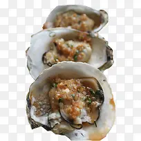 三个碳烤生蚝图片素材-空若网 三个碳烤生蚝图片素材-空若网