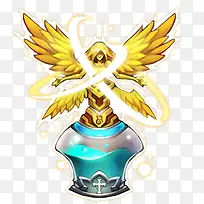 手绘黄色翅膀女神-空若网 手绘黄色翅膀女神-空若网