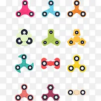 矢量手绘手指陀螺-空若网 矢量手绘手指陀螺-空若网