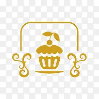 食品糕点金色装饰图案-空若网 食品糕点金色装饰图案-空若网