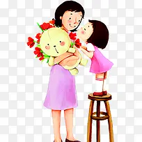 有爱温馨人物母女-空若网 有爱温馨人物母女-空若网