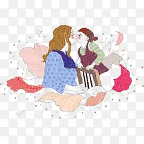 温馨有爱母女人物-空若网 温馨有爱母女人物-空若网