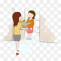 有爱母女人物礼物节日-空若网 有爱母女人物礼物节日-空若网