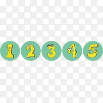 卡通数字号码牌-空若网 卡通数字号码牌-空若网