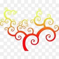 渐变中式花纹大树-空若网 渐变中式花纹大树-空若网