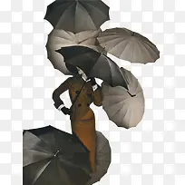 时尚大气撑伞的女人-空若网 时尚大气撑伞的女人-空若网