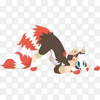 矢量狐狸娃娃-空若网 矢量狐狸娃娃-空若网