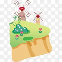 风车png矢量元素-空若网 风车png矢量元素-空若网