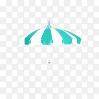 白色蓝色条纹大伞-空若网 白色蓝色条纹大伞-空若网