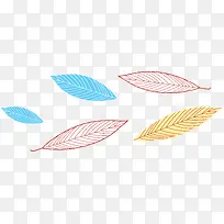 彩色树叶漂浮-空若网 彩色树叶漂浮-空若网