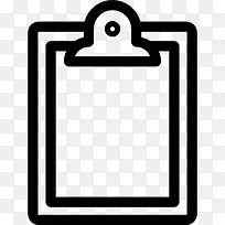 剪贴板上空白的纸图标-空若网 剪贴板上空白的纸图标-空若网