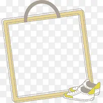 手绘运动鞋边框-空若网 手绘运动鞋边框-空若网