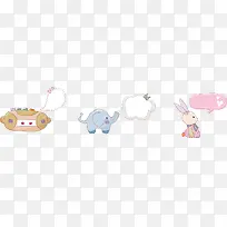 对话框标签卡通海报促销素材-空若网 对话框标签卡通海报促销素材-空若网