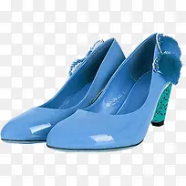 蓝色复古高跟鞋女鞋电商-空若网 蓝色复古高跟鞋女鞋电商-空若网
