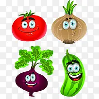 卡通洋葱西红柿蔬菜-空若网 卡通洋葱西红柿蔬菜-空若网