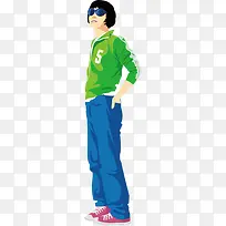 ÊÖ»æÂÌÉ«ÉÏÒµÄÉÙÄê-¿ÕÈôÍø ÊÖ»æÂÌÉ«ÉÏÒµÄÉÙÄê-¿ÕÈôÍø