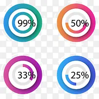 炫彩环形占比图-空若网 炫彩环形占比图-空若网