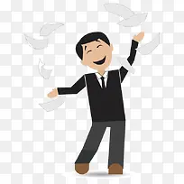 手绘卡通商务人员-空若网 手绘卡通商务人员-空若网