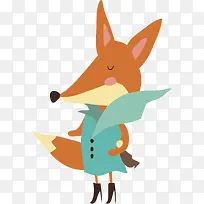 狐狸森林动物卡通插画素材-空若网 狐狸森林动物卡通插画素材-空若网