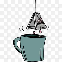杯子里的茶包-空若网 杯子里的茶包-空若网