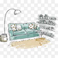 装饰彩色客厅-空若网 装饰彩色客厅-空若网