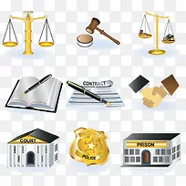 法院设计LOGO平面元素-空若网 法院设计LOGO平面元素-空若网