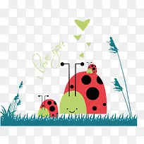 矢量草地和昆虫-空若网 矢量草地和昆虫-空若网