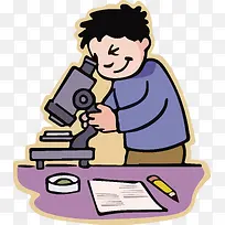 卡通科研工作者矢量图-空若网 卡通科研工作者矢量图-空若网