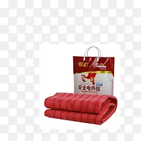 高清摄影彩虹牌电热毯红色-空若网 高清摄影彩虹牌电热毯红色-空若网